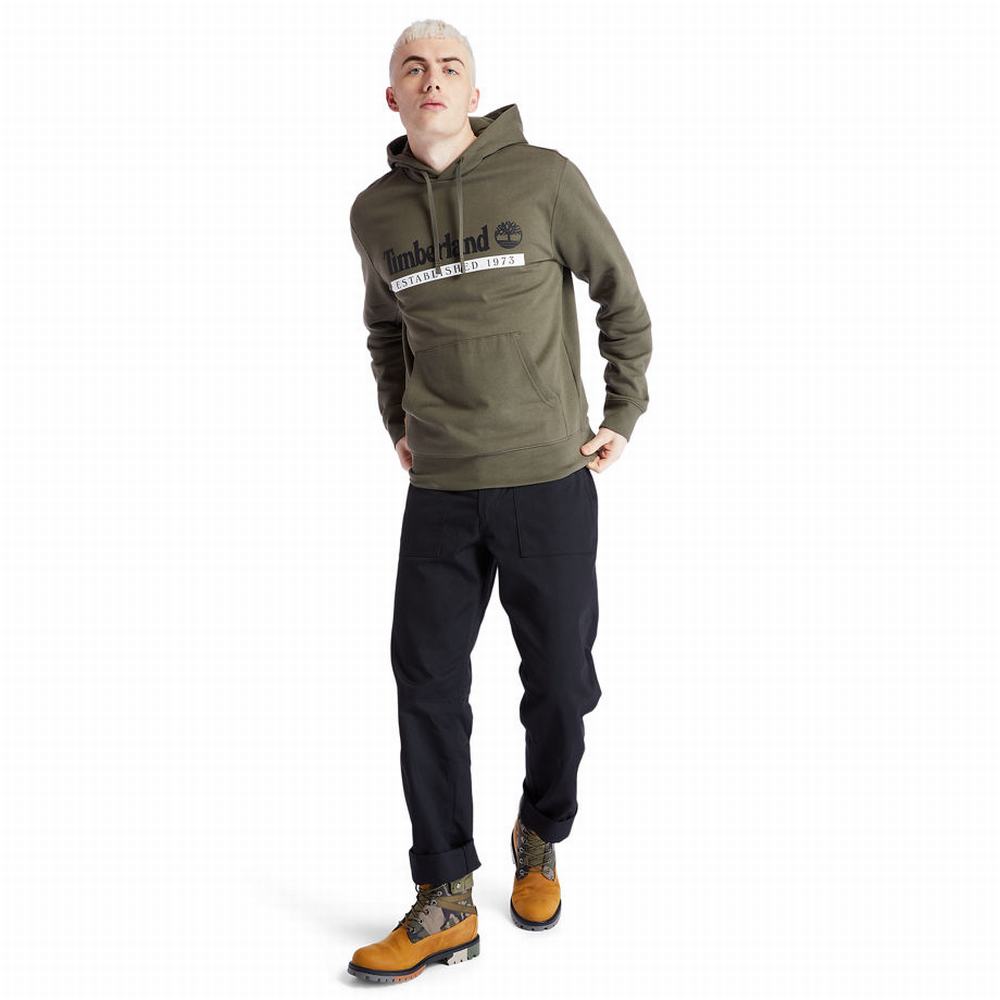 Timberland 1973 Kukuletalı Tişörtü Erkek Yeşil | TR-9180T