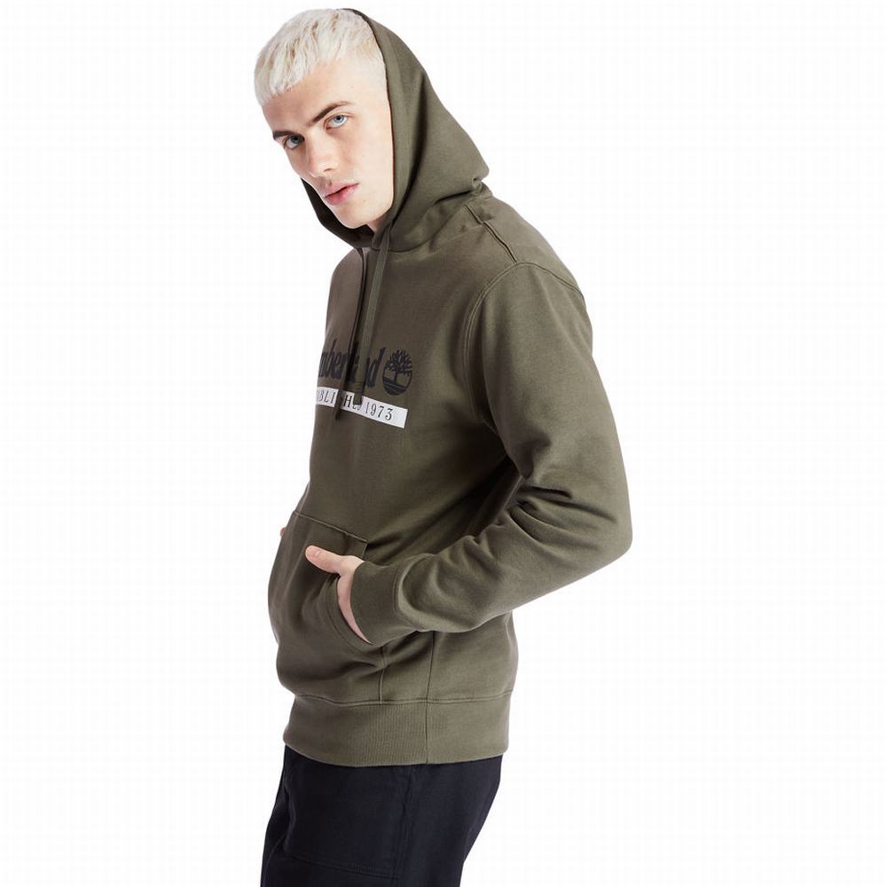 Timberland 1973 Kukuletalı Tişörtü Erkek Yeşil | TR-9180T