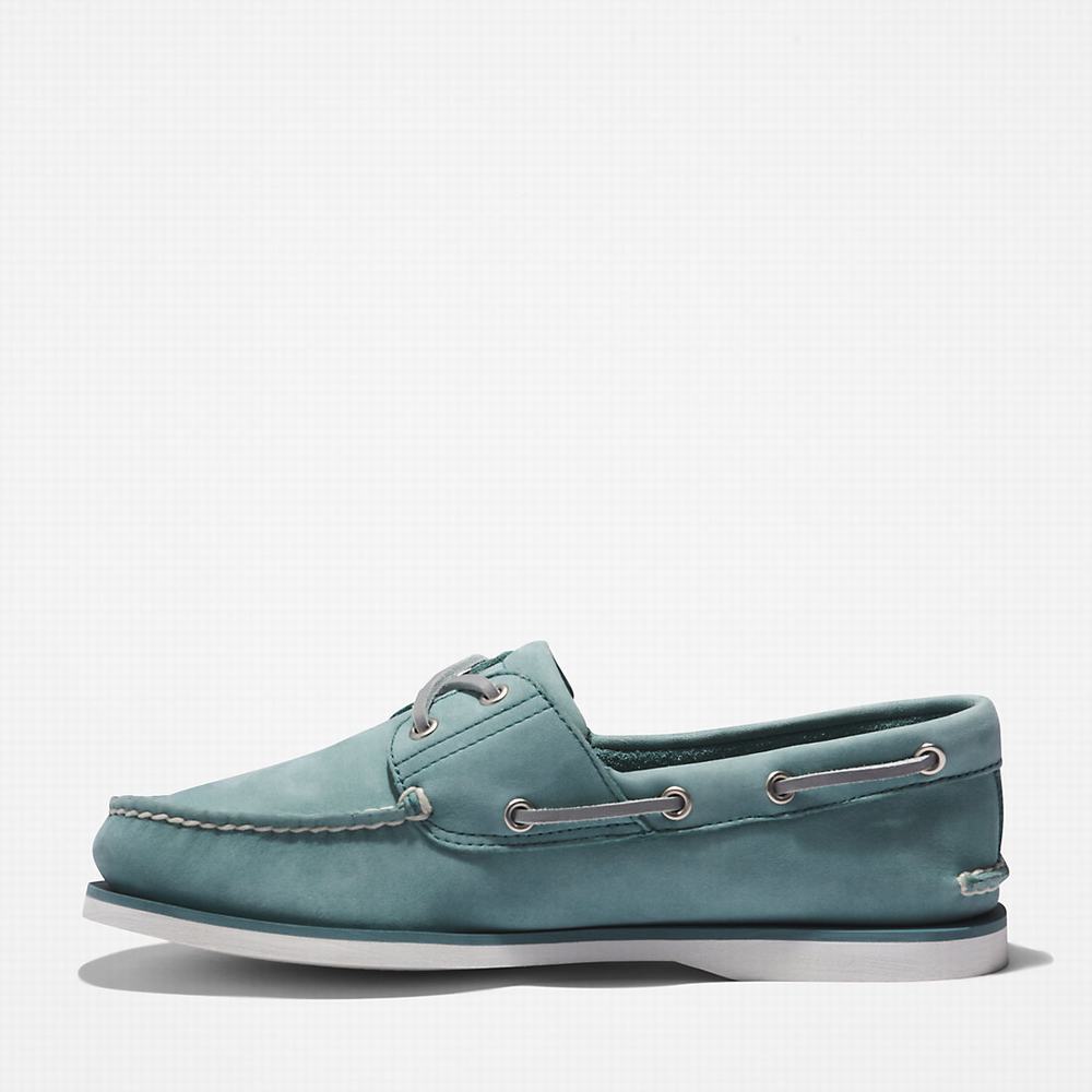 Timberland 2-Eye Classic Tekne Ayakkabısı Erkek Açık Mavi | TR-0961R