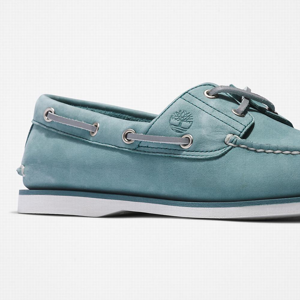 Timberland 2-Eye Classic Tekne Ayakkabısı Erkek Açık Mavi | TR-0961R