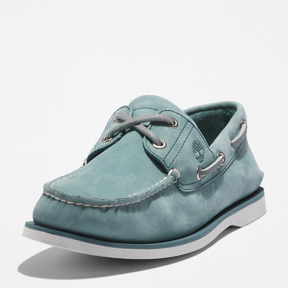 Timberland 2-Eye Classic Tekne Ayakkabısı Erkek Açık Mavi | TR-0961R