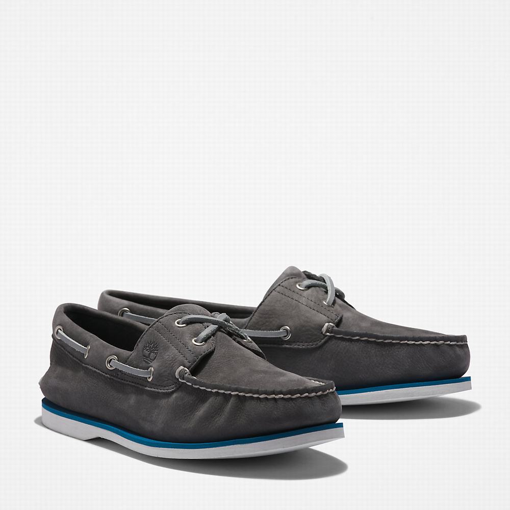 Timberland 2-Eye Classic Tekne Ayakkabısı Erkek Koyu Gri | TR-2854Q