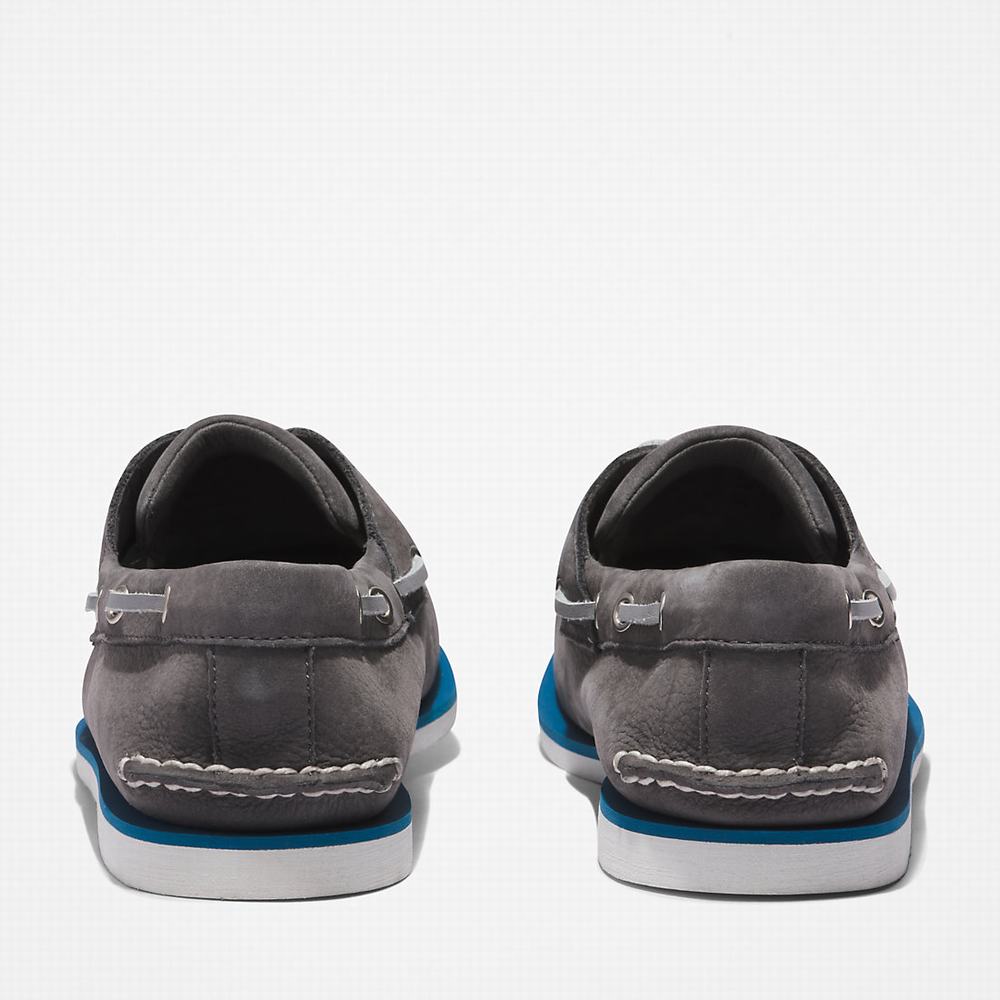 Timberland 2-Eye Classic Tekne Ayakkabısı Erkek Koyu Gri | TR-2854Q