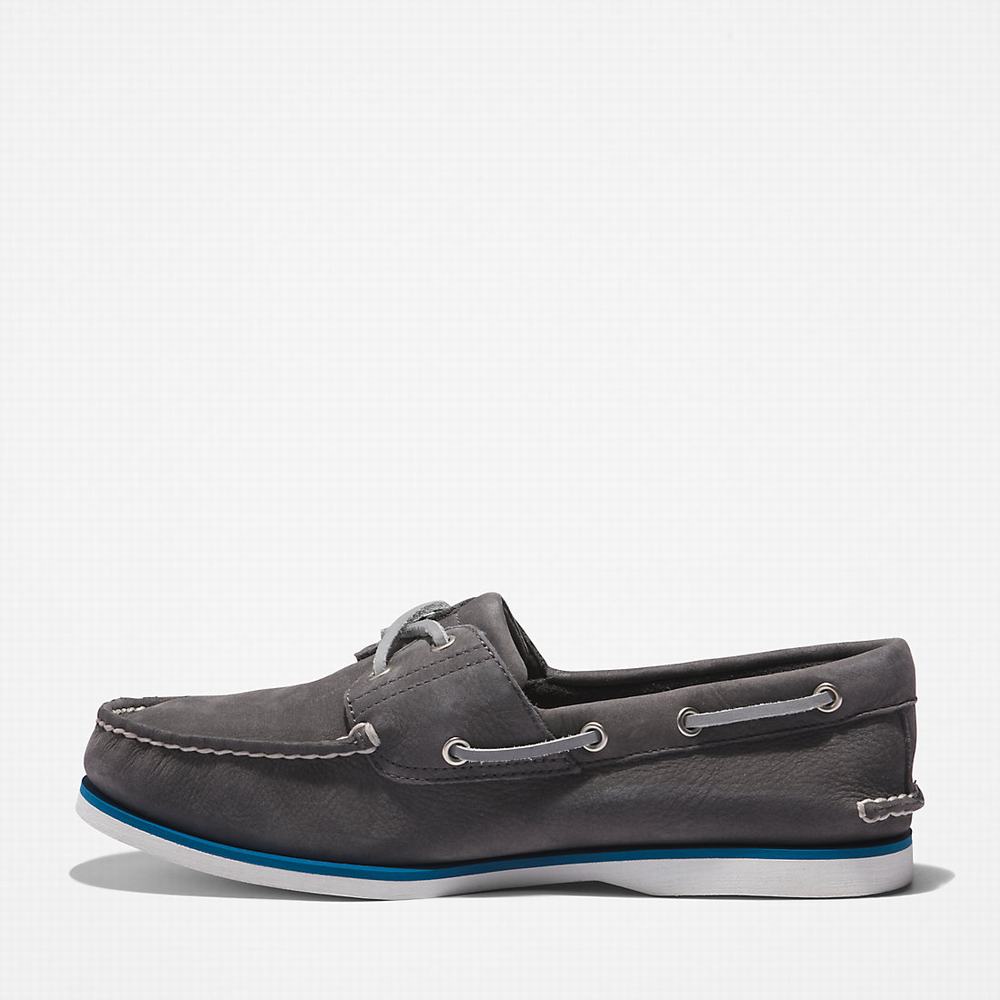 Timberland 2-Eye Classic Tekne Ayakkabısı Erkek Koyu Gri | TR-2854Q