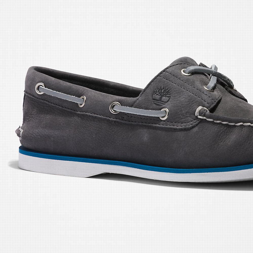 Timberland 2-Eye Classic Tekne Ayakkabısı Erkek Koyu Gri | TR-2854Q