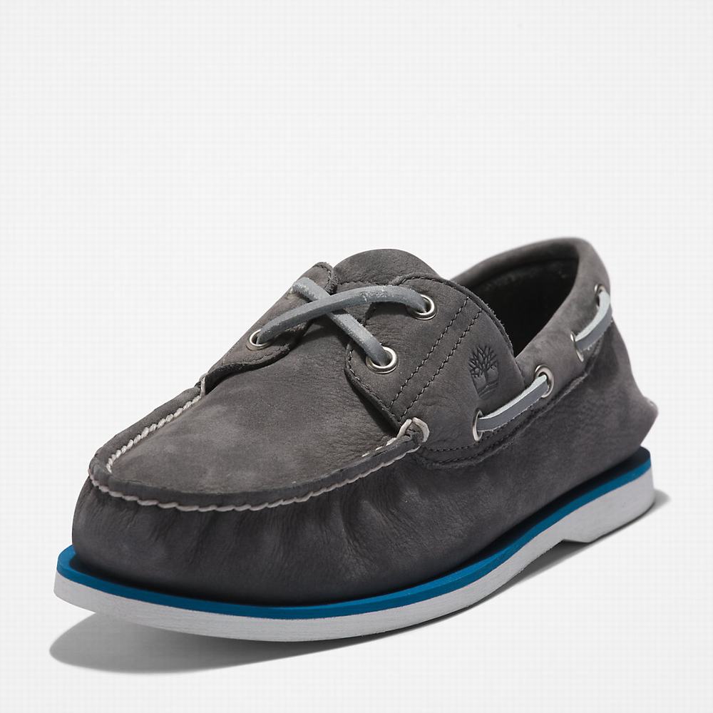 Timberland 2-Eye Classic Tekne Ayakkabısı Erkek Koyu Gri | TR-2854Q