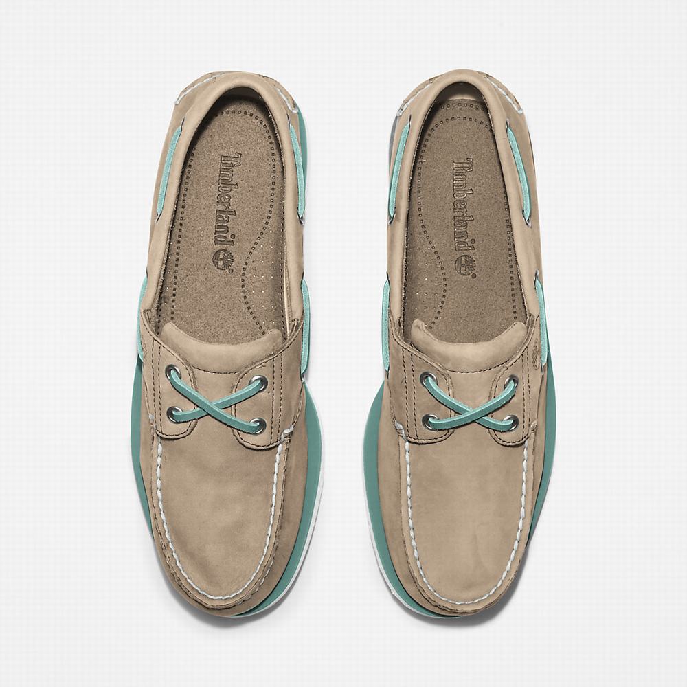 Timberland 2-Eye Classic Tekne Ayakkabısı Erkek Bej Rengi | TR-3689C