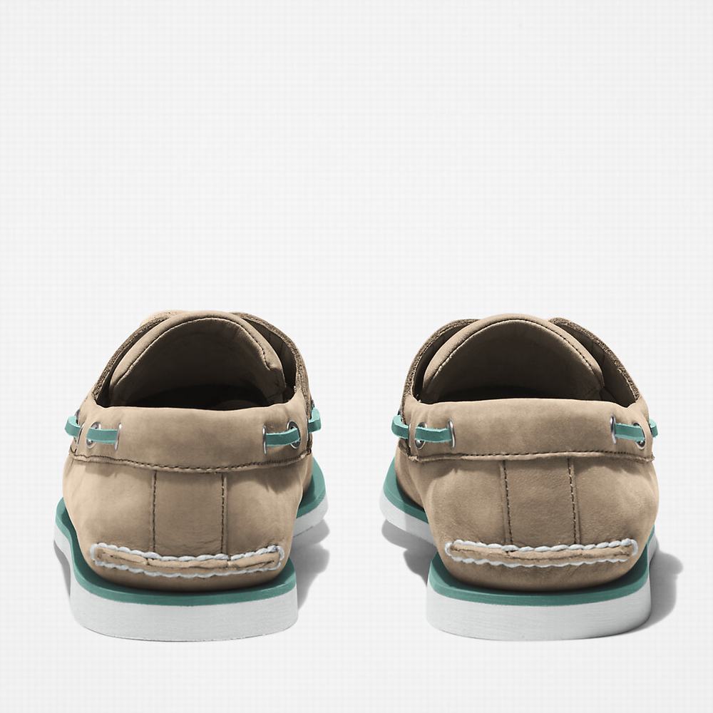 Timberland 2-Eye Classic Tekne Ayakkabısı Erkek Bej Rengi | TR-3689C