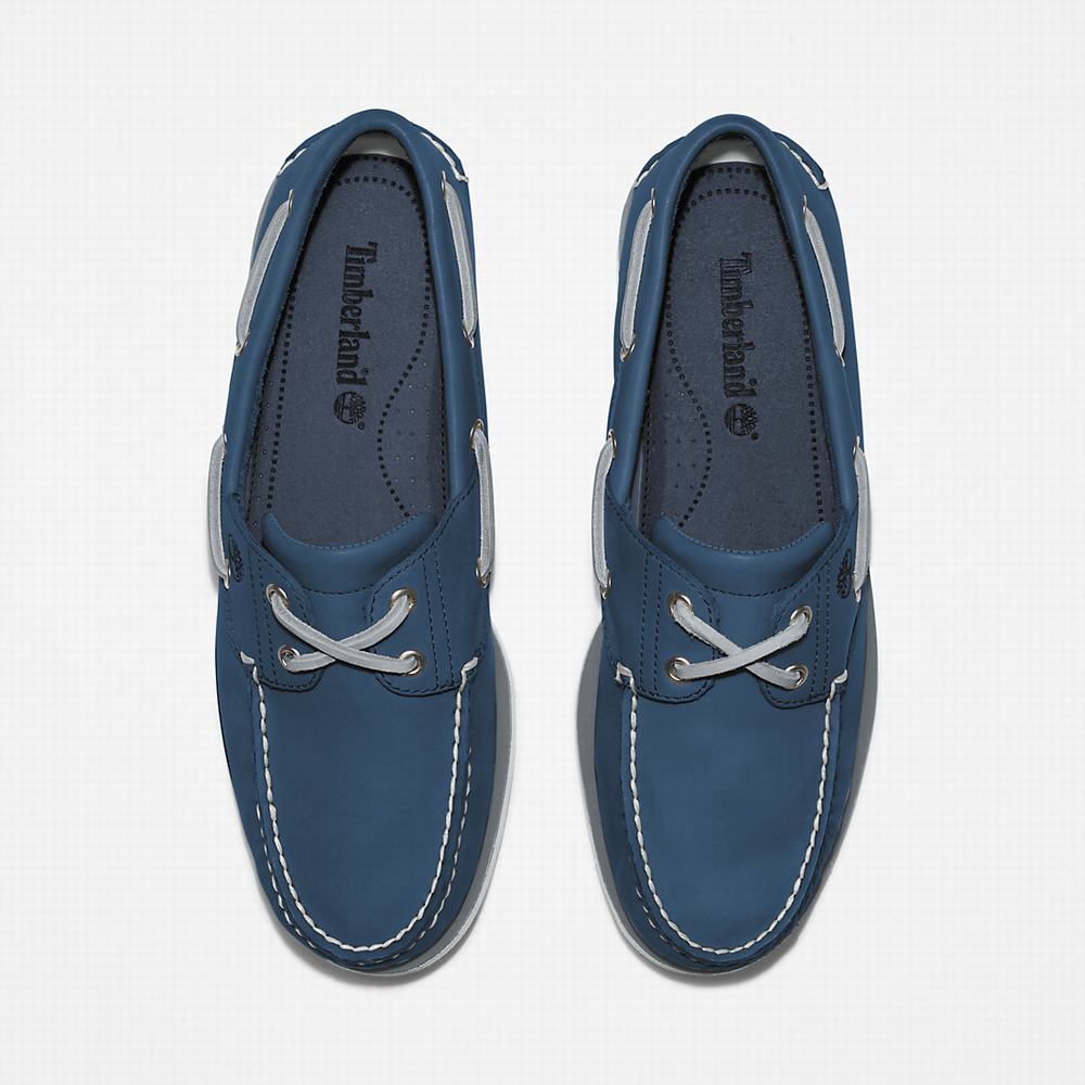 Timberland 2-Eye Classic Tekne Ayakkabısı Erkek Lacivert | TR-4612U