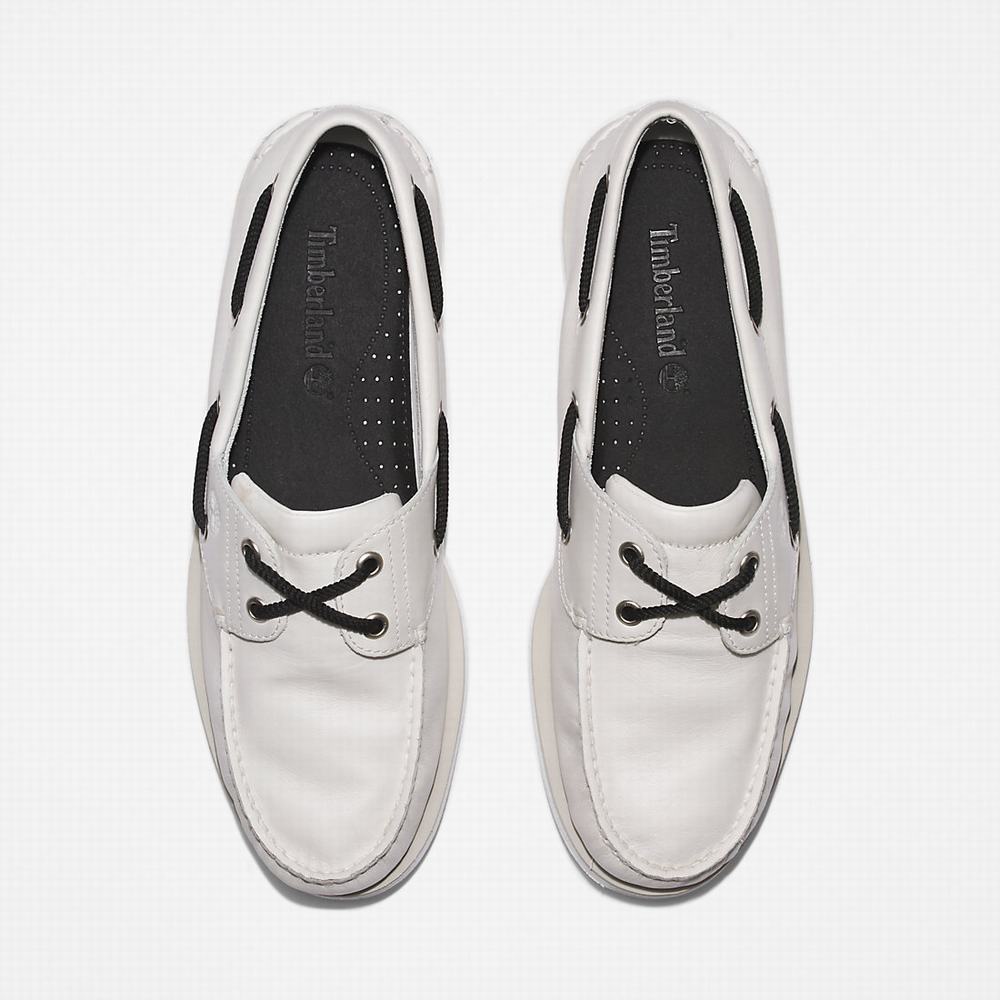 Timberland 2-Eye Classic Tekne Ayakkabısı Erkek Beyaz | TR-5407S