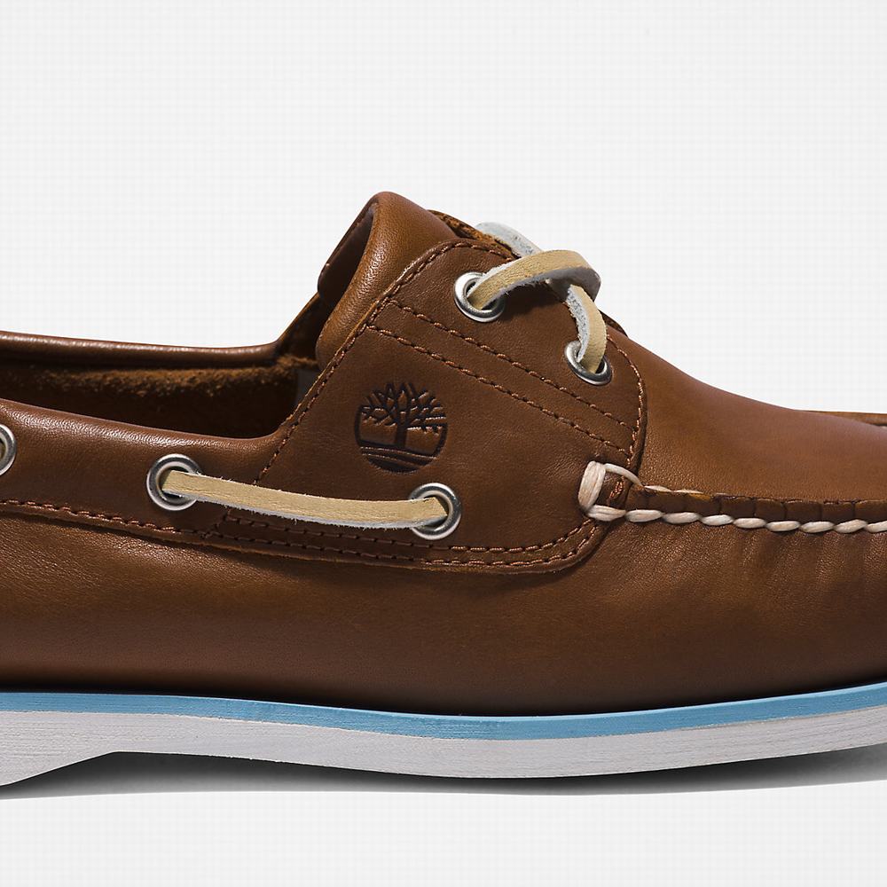 Timberland 2-Eye Classic Tekne Ayakkabısı Erkek Kahverengi | TR-5680B
