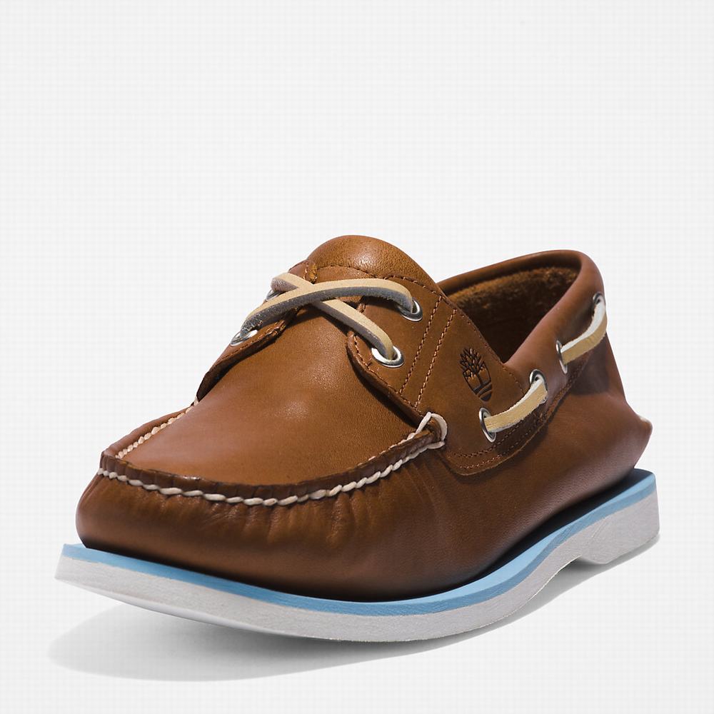 Timberland 2-Eye Classic Tekne Ayakkabısı Erkek Kahverengi | TR-5680B