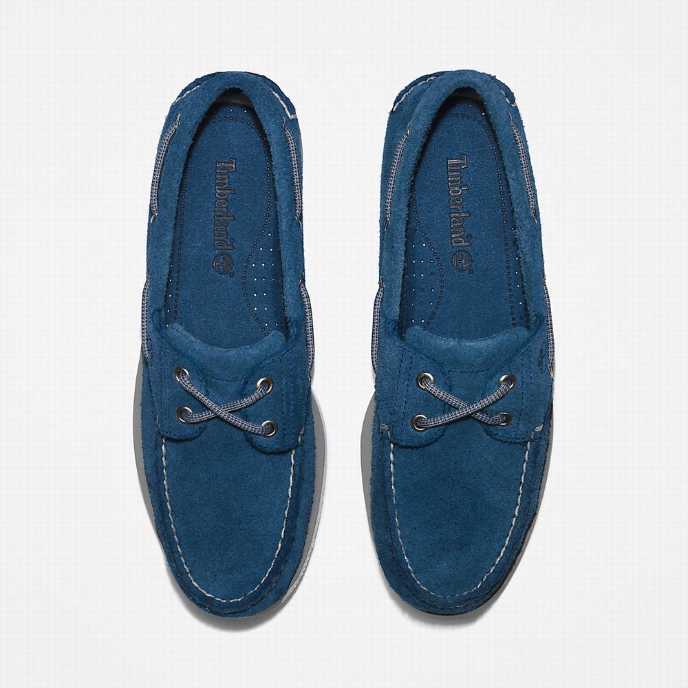 Timberland 2-Eye Classic Tekne Ayakkabısı Erkek Koyu Mavi | TR-8134V