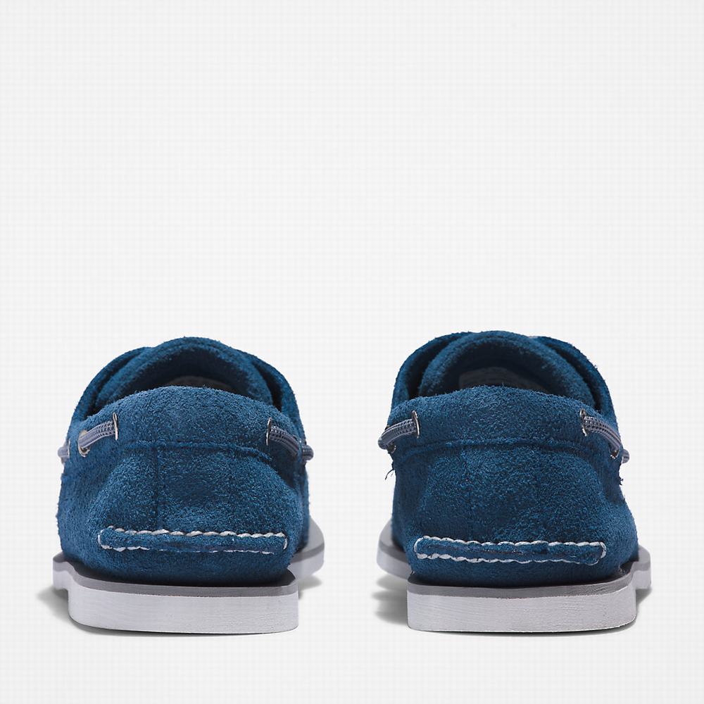 Timberland 2-Eye Classic Tekne Ayakkabısı Erkek Koyu Mavi | TR-8134V