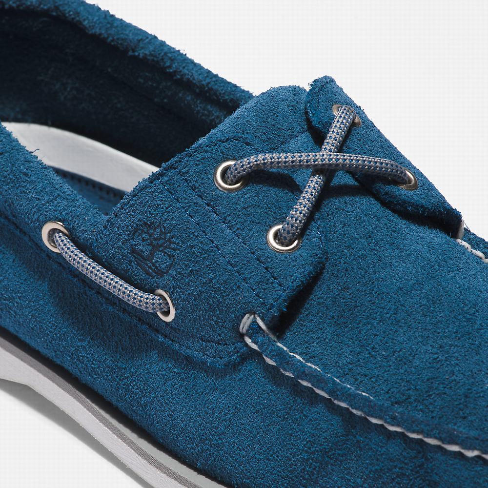Timberland 2-Eye Classic Tekne Ayakkabısı Erkek Koyu Mavi | TR-8134V