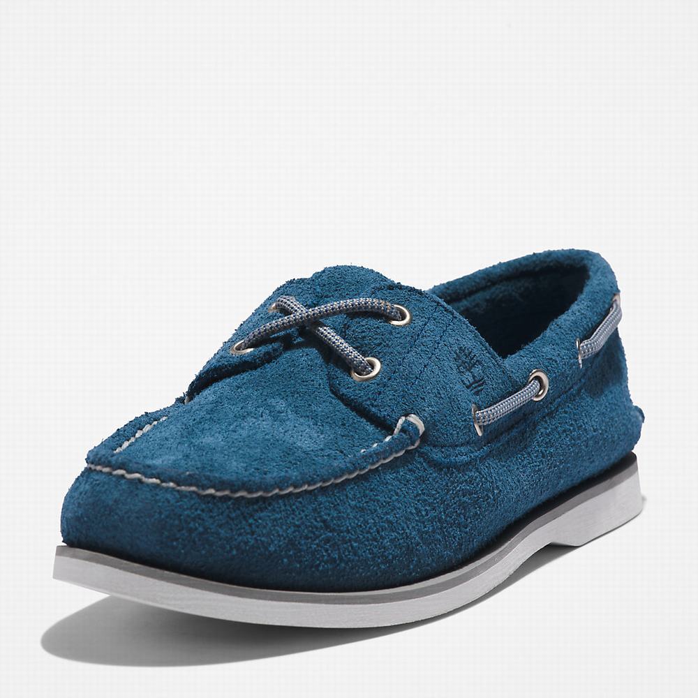Timberland 2-Eye Classic Tekne Ayakkabısı Erkek Koyu Mavi | TR-8134V