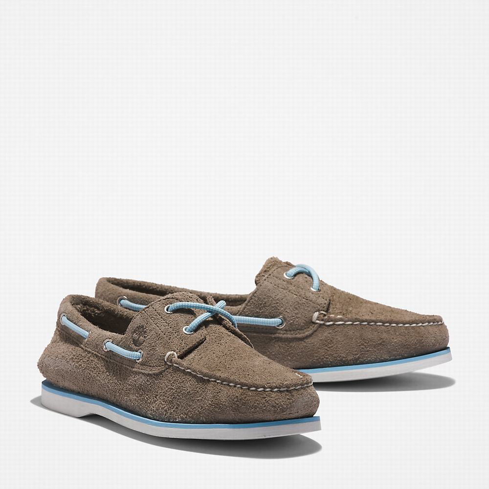 Timberland 2-Eye Classic Tekne Ayakkabısı Erkek Gri | TR-8326P