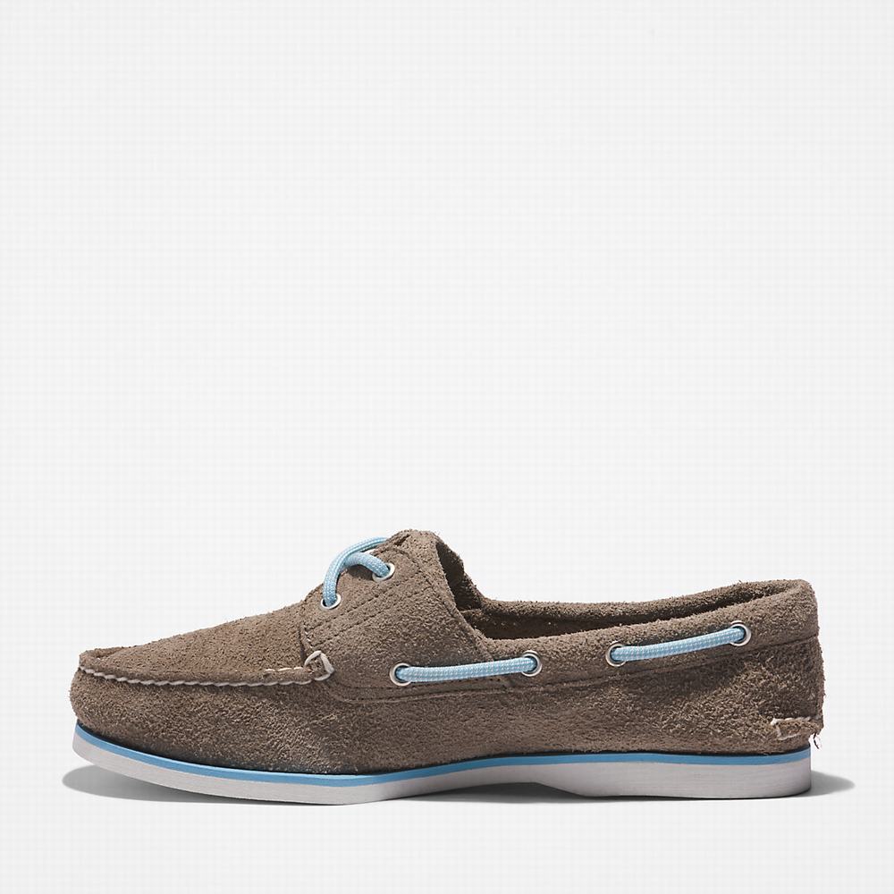 Timberland 2-Eye Classic Tekne Ayakkabısı Erkek Gri | TR-8326P