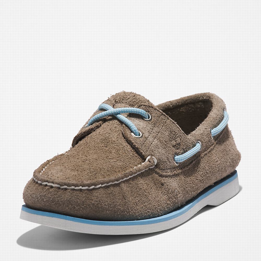 Timberland 2-Eye Classic Tekne Ayakkabısı Erkek Gri | TR-8326P