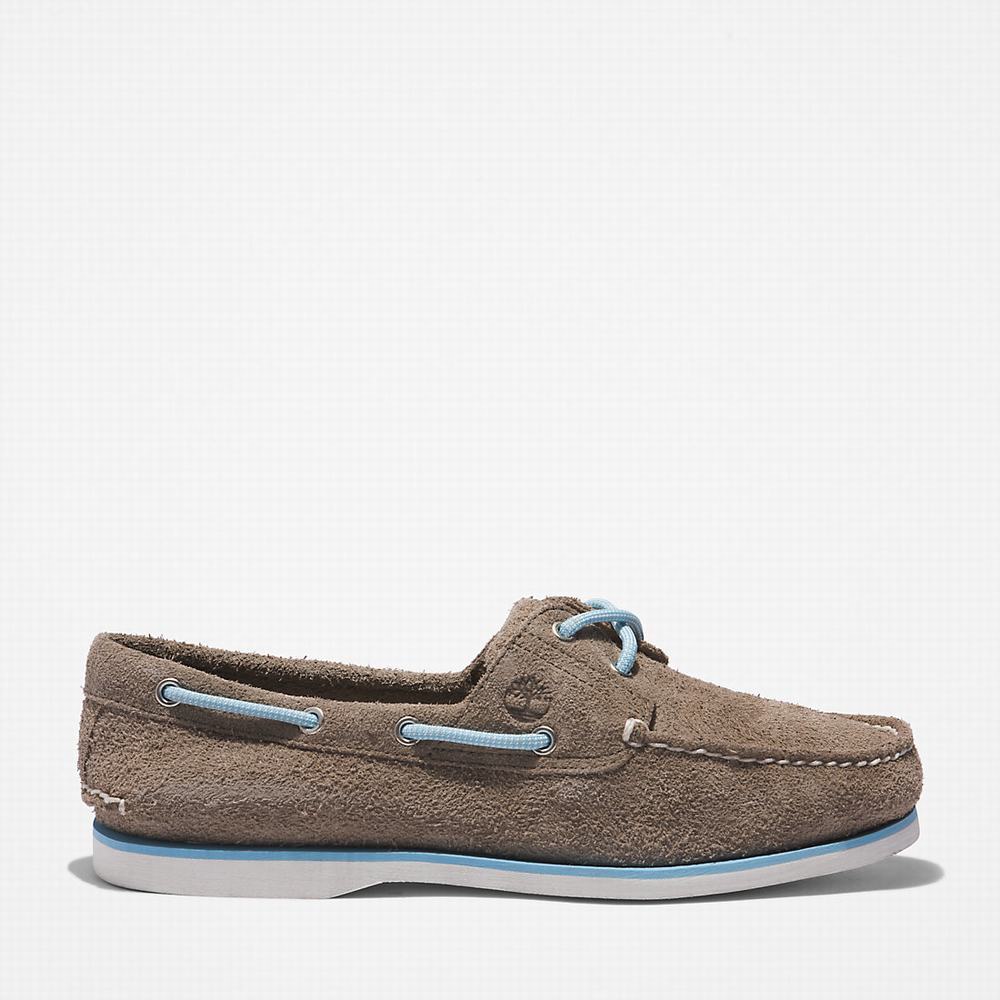 Timberland 2-Eye Classic Tekne Ayakkabısı Erkek Gri | TR-8326P