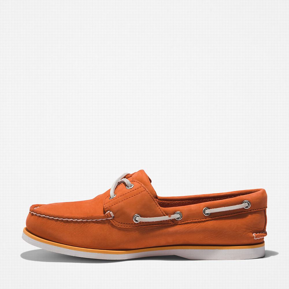 Timberland 2-Eye Classic Tekne Ayakkabısı Erkek Turuncu | TR-8619A