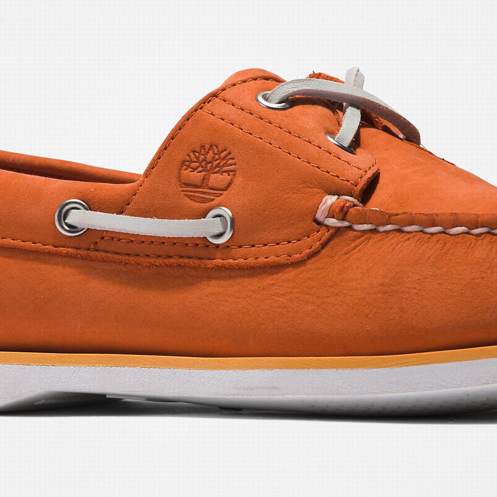 Timberland 2-Eye Classic Tekne Ayakkabısı Erkek Turuncu | TR-8619A