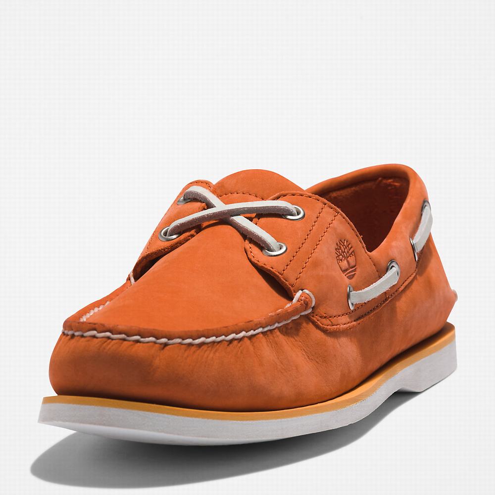 Timberland 2-Eye Classic Tekne Ayakkabısı Erkek Turuncu | TR-8619A
