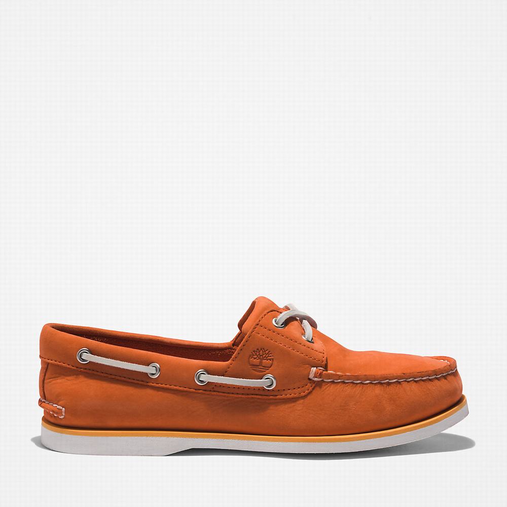 Timberland 2-Eye Classic Tekne Ayakkabısı Erkek Turuncu | TR-8619A