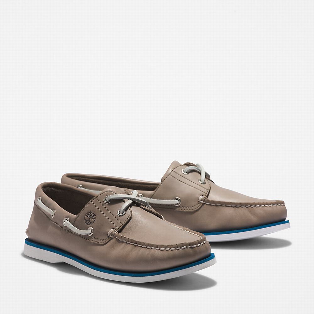 Timberland 2-Eye Classic Tekne Ayakkabısı Erkek Gri | TR-9208E