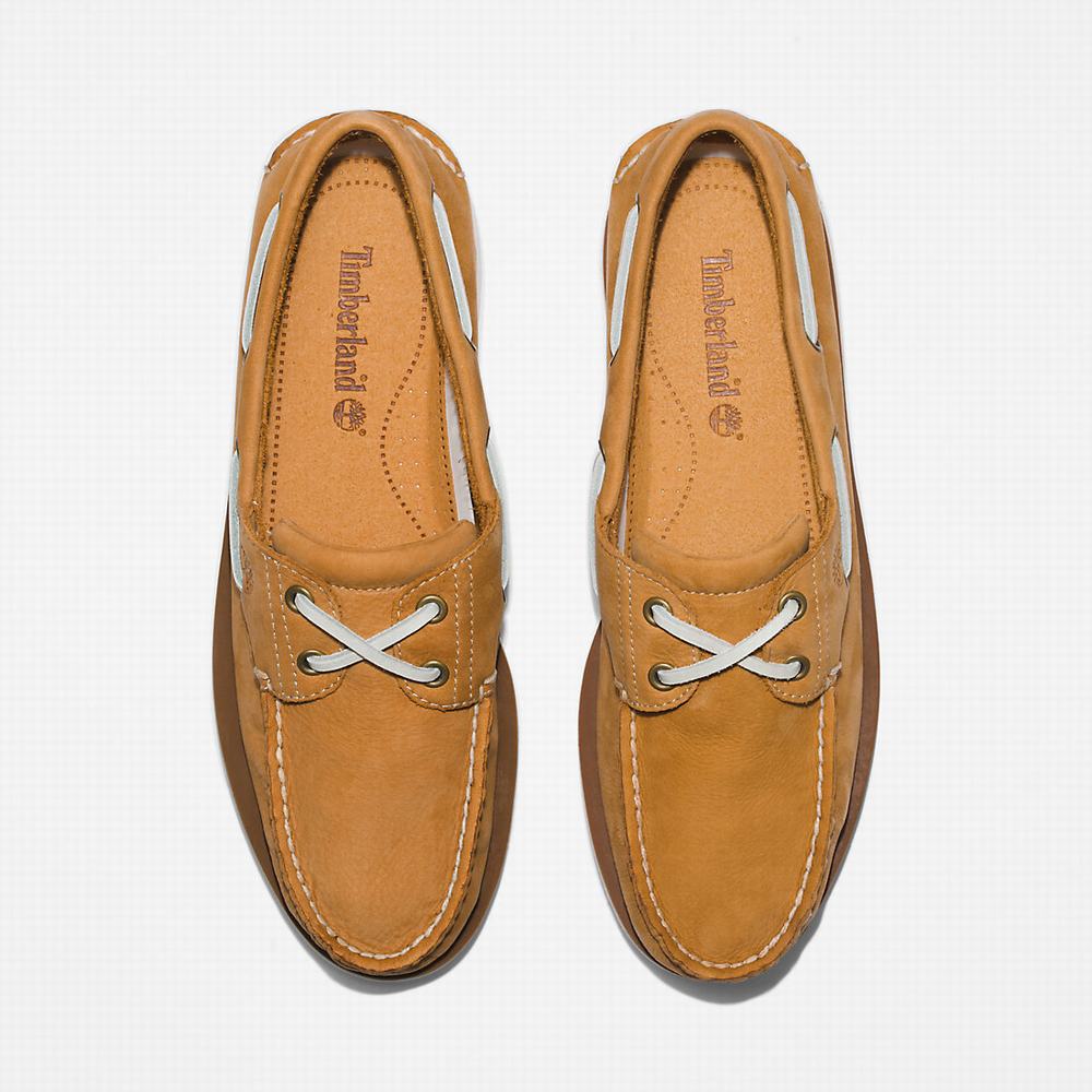 Timberland 2-Eye Classic Tekne Ayakkabısı Erkek Açık Kahverengi | TR-9421T