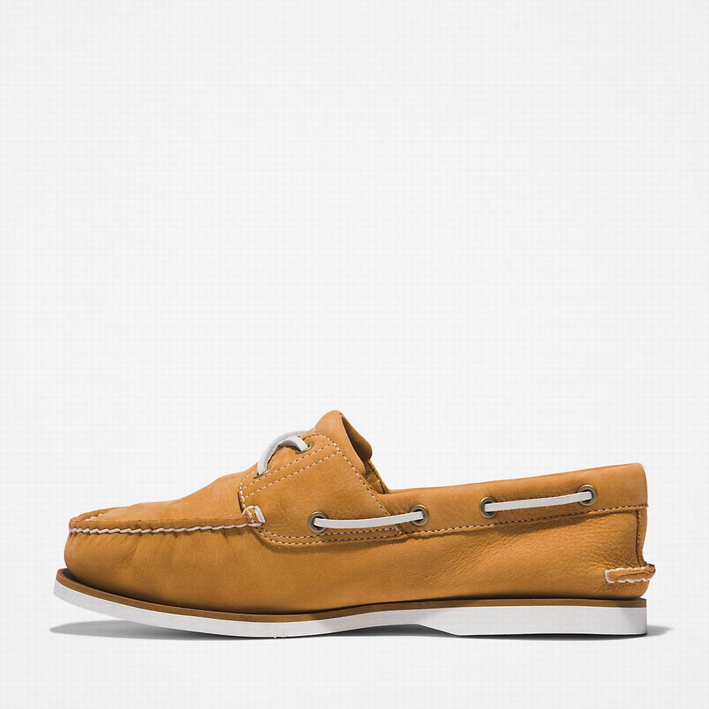 Timberland 2-Eye Classic Tekne Ayakkabısı Erkek Açık Kahverengi | TR-9421T