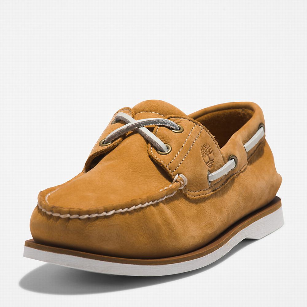 Timberland 2-Eye Classic Tekne Ayakkabısı Erkek Açık Kahverengi | TR-9421T