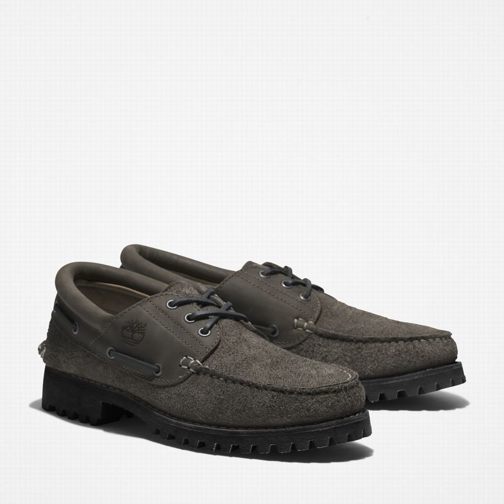 Timberland 3-Eye Lug Handsewn Tekne Ayakkabısı Erkek Gri | TR-1407K