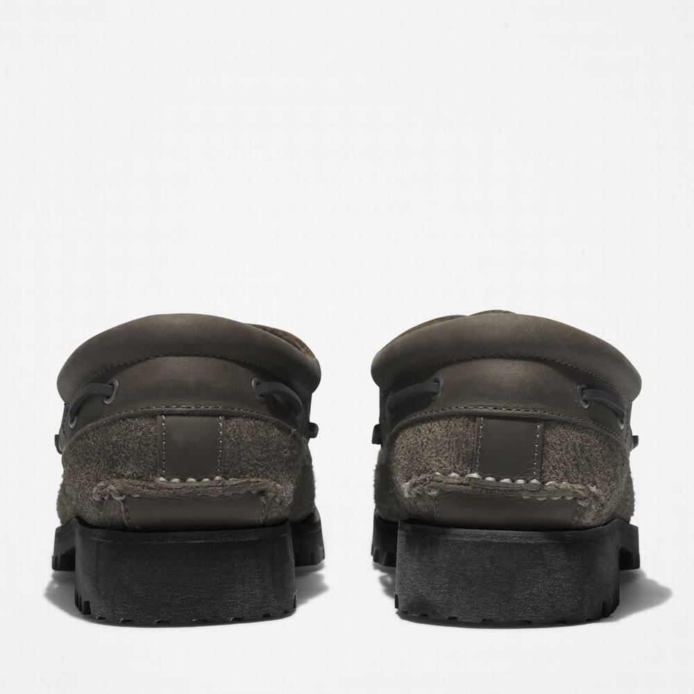 Timberland 3-Eye Lug Handsewn Tekne Ayakkabısı Erkek Gri | TR-1407K