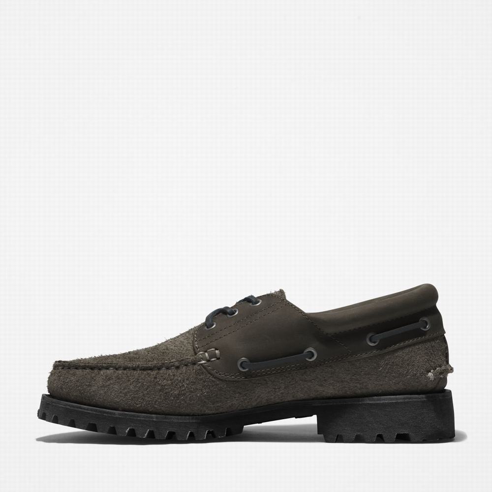 Timberland 3-Eye Lug Handsewn Tekne Ayakkabısı Erkek Gri | TR-1407K