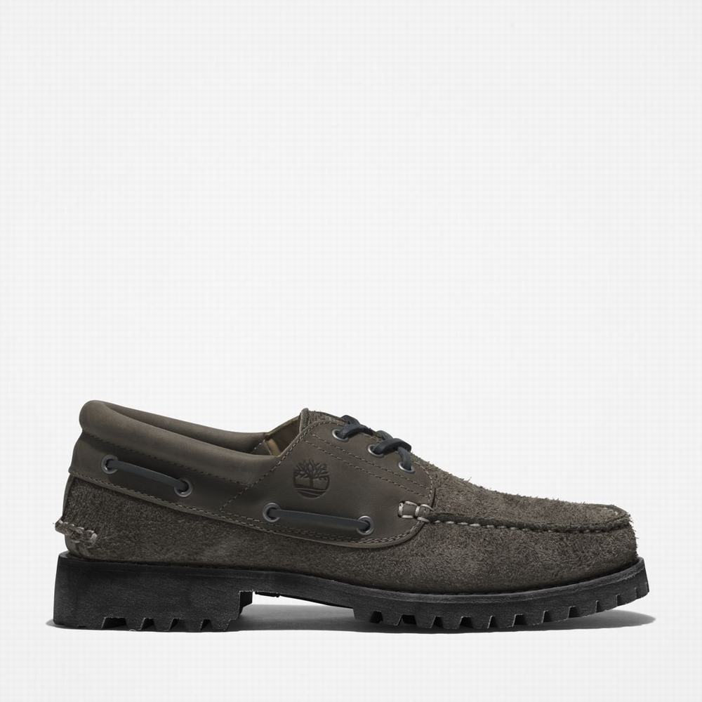 Timberland 3-Eye Lug Handsewn Tekne Ayakkabısı Erkek Gri | TR-1407K