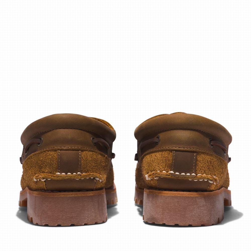 Timberland 3-Eye Lug Handsewn Tekne Ayakkabısı Erkek Kahverengi | TR-2031J