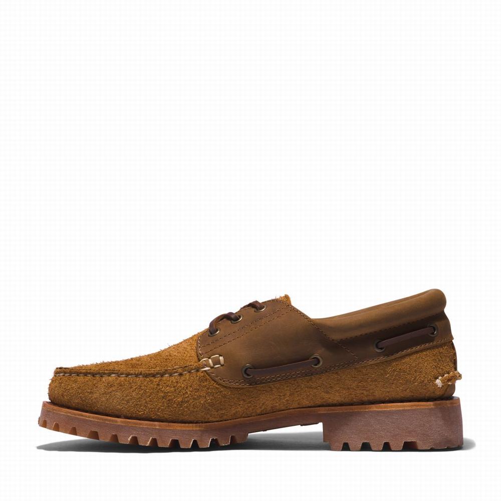 Timberland 3-Eye Lug Handsewn Tekne Ayakkabısı Erkek Kahverengi | TR-2031J