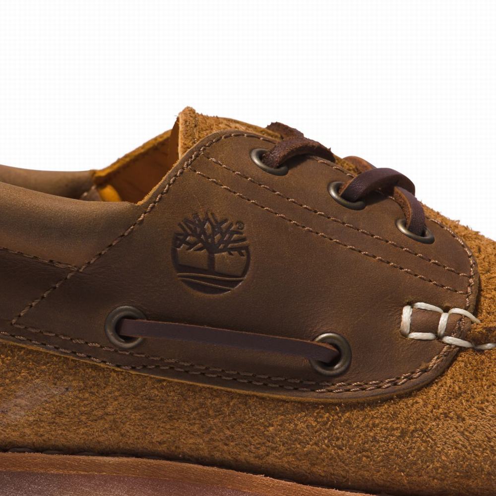 Timberland 3-Eye Lug Handsewn Tekne Ayakkabısı Erkek Kahverengi | TR-2031J
