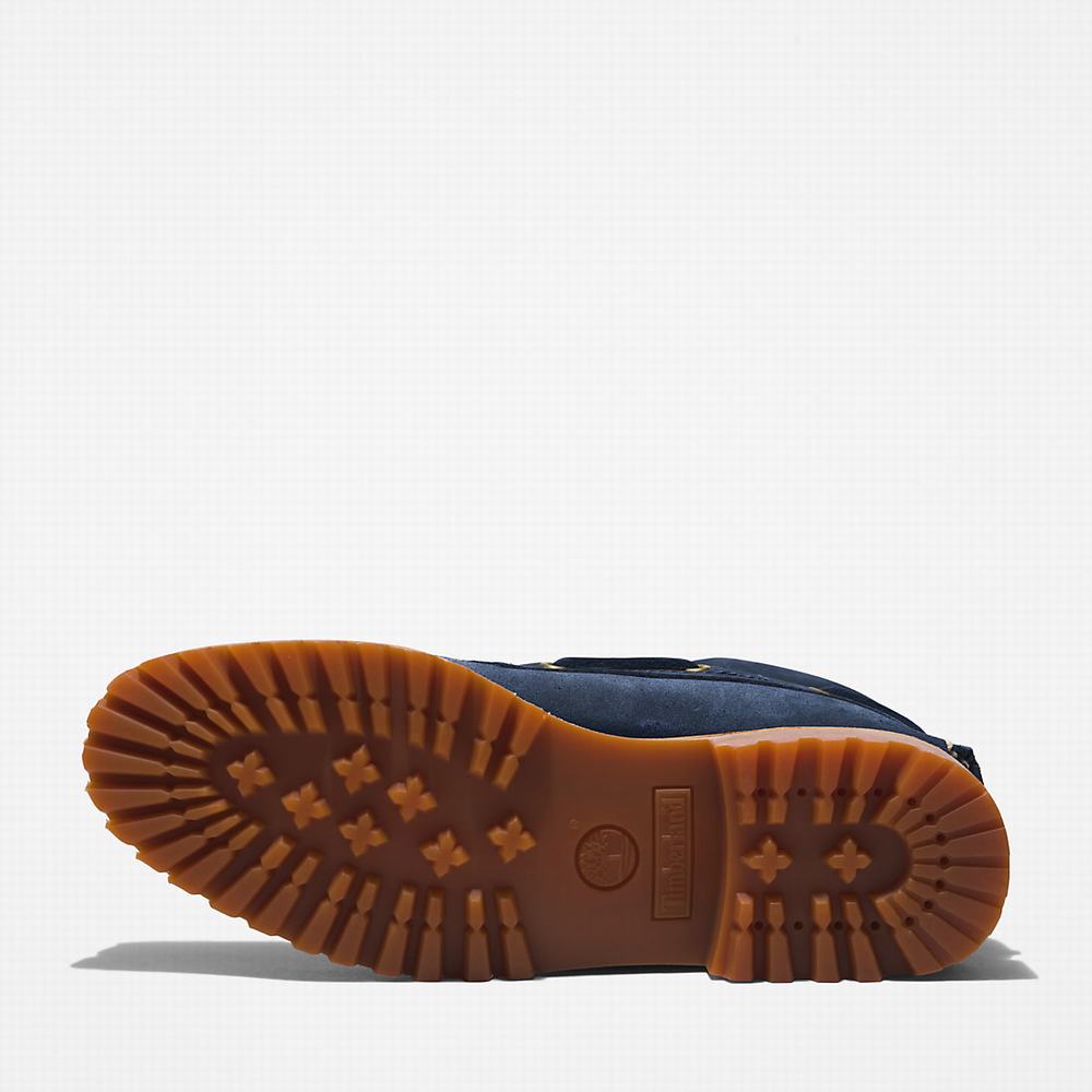 Timberland 3-Eye Lug Handsewn Tekne Ayakkabısı Erkek Lacivert | TR-6529G
