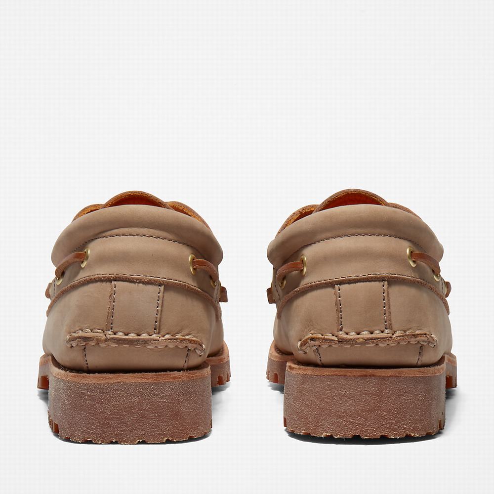Timberland 3-Eye Lug Handsewn Tekne Ayakkabısı Erkek Açık Kahverengi | TR-8370F
