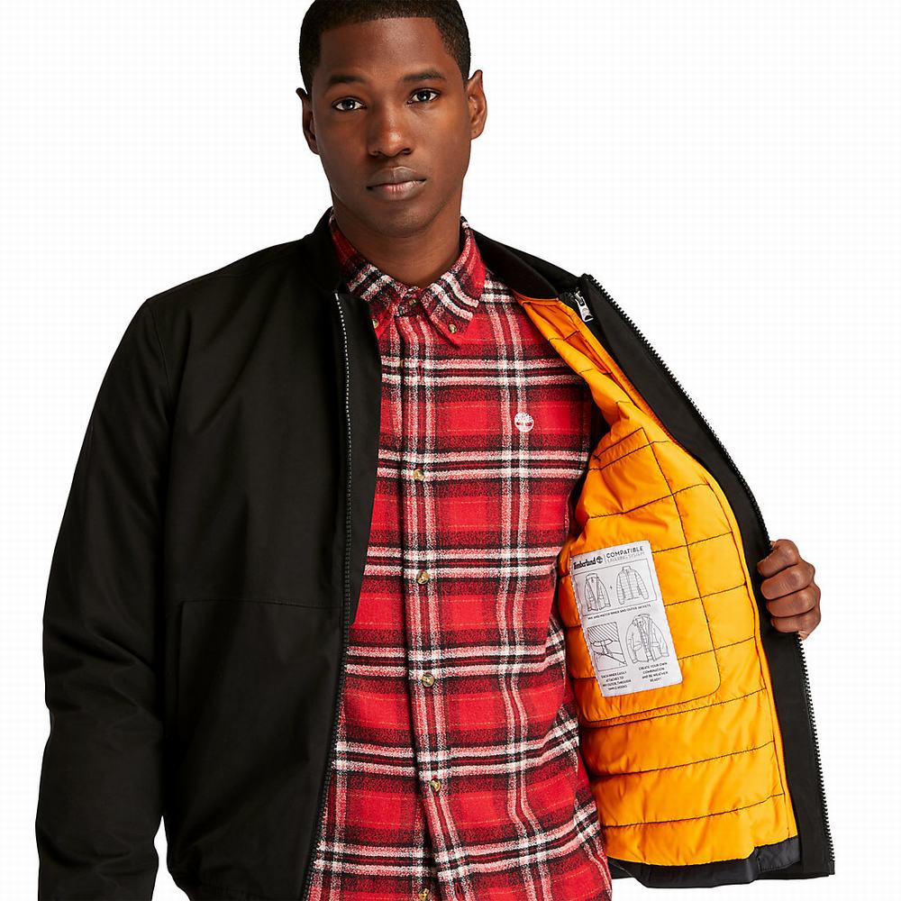 Timberland 3-in-1 Insulated Bomber Ceket Erkek Siyah | TR-1246U
