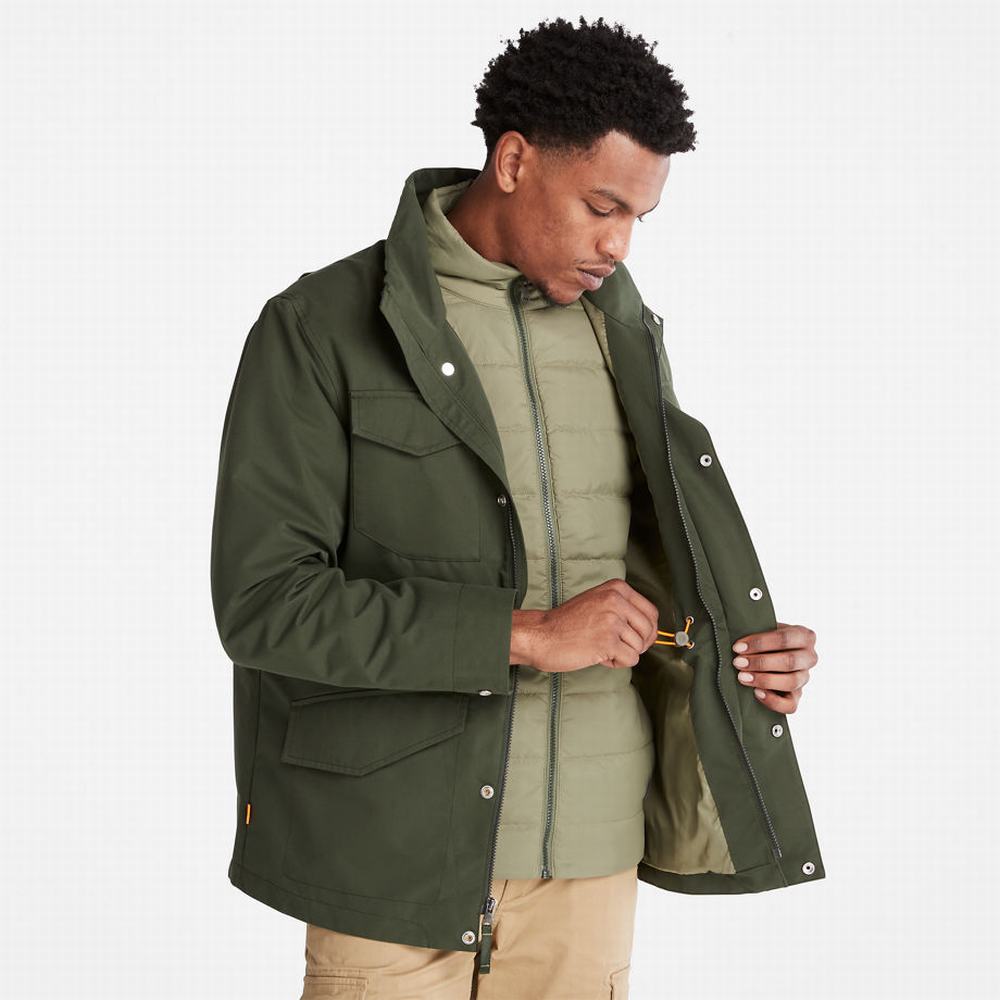 Timberland 3-in-1 Rain Ceket Erkek Koyu Yeşil | TR-9684A
