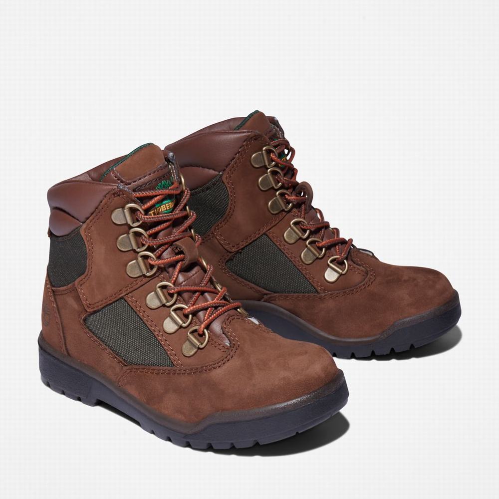 Timberland 6-Inch Field Bot Çocuk Koyu Kahverengi | TR-7324Q