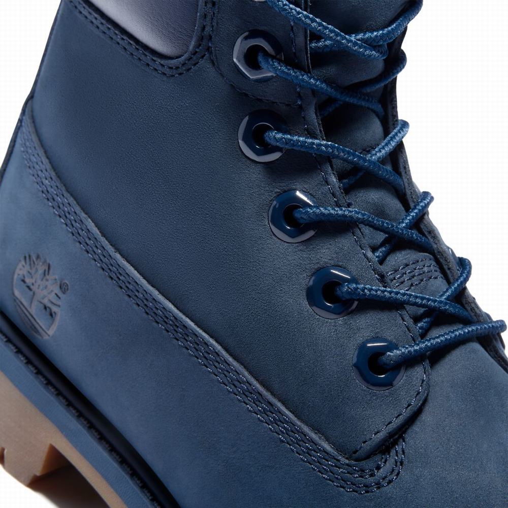 Timberland 6-Inch Premium Waterproof Bot Çocuk Mavi | TR-6709P