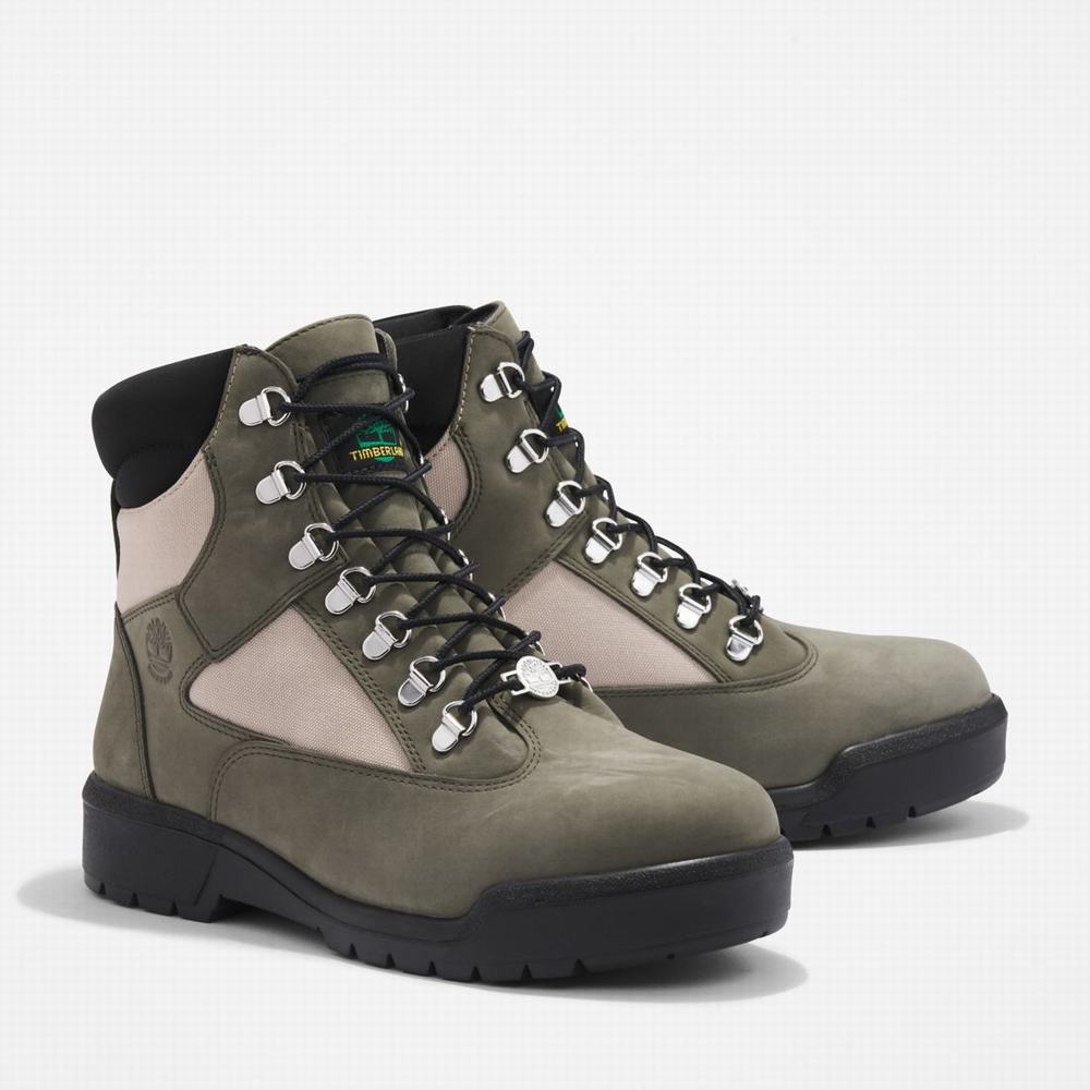 Timberland 6-Inch Waterproof Field Bot Erkek Koyu Yeşil | TR-1482U