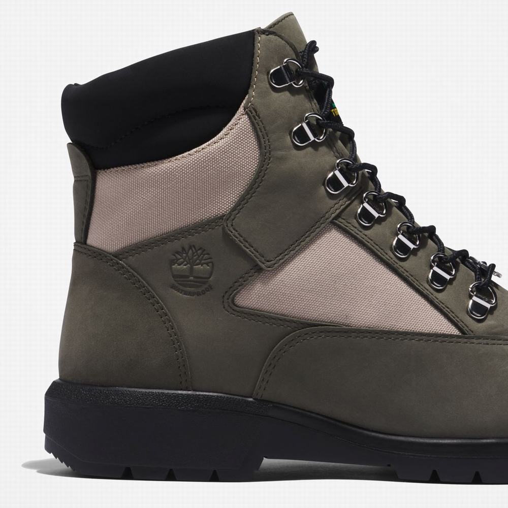 Timberland 6-Inch Waterproof Field Bot Erkek Koyu Yeşil | TR-1482U
