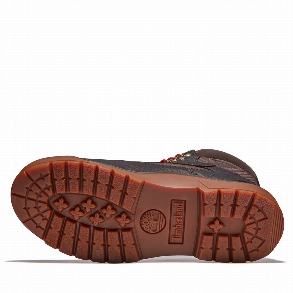 Timberland 6-Inch Waterproof Field Bot Erkek Koyu Kahverengi | TR-2478P