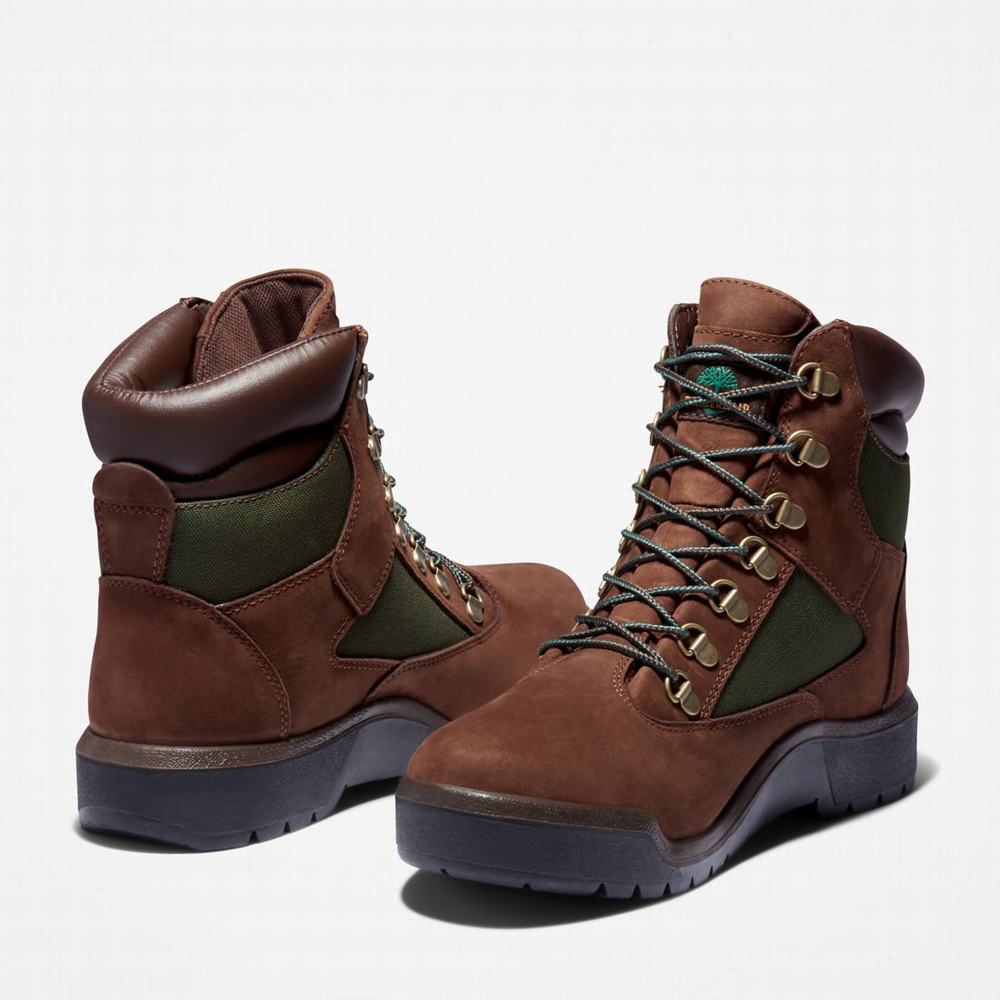 Timberland 6-Inch Waterproof Field Bot Erkek Koyu Kahverengi | TR-2706A