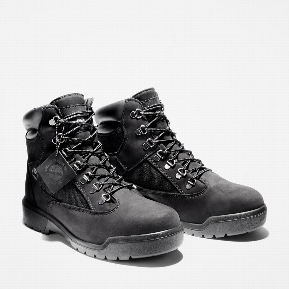 Timberland 6-Inch Waterproof Field Bot Erkek Siyah | TR-7924Y